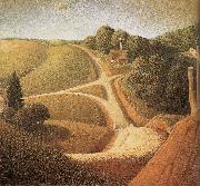 Grant Wood New Road china oil painting artist